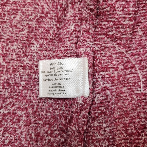Barefoot Dreams Bamboo Chic Lite Cranberry Cozy Wrap Cardigan Size S/M - Picture 3 of 6